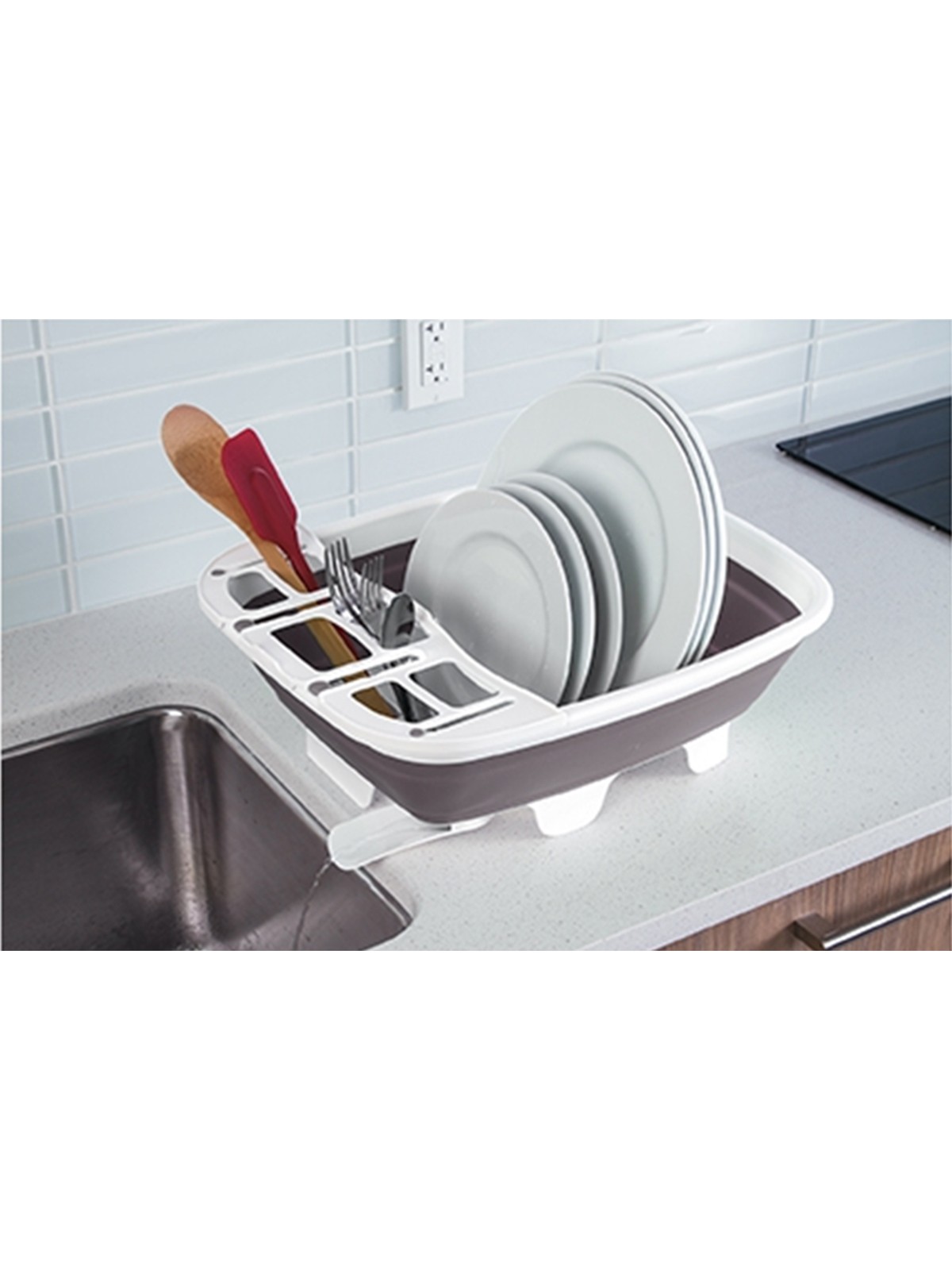 фото Сушилка для посуды складная prep solutions 45.4х36.8х15.5см progressive