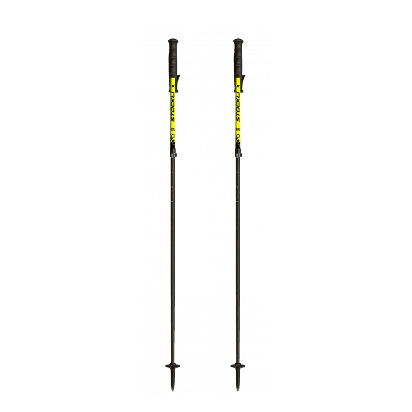 фото Горнолыжные палки stockli carbon race yellow vario (21/22) (телескопическая)