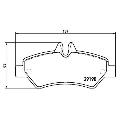 

Комплект задних тормозных колодок Hella 8db355005351