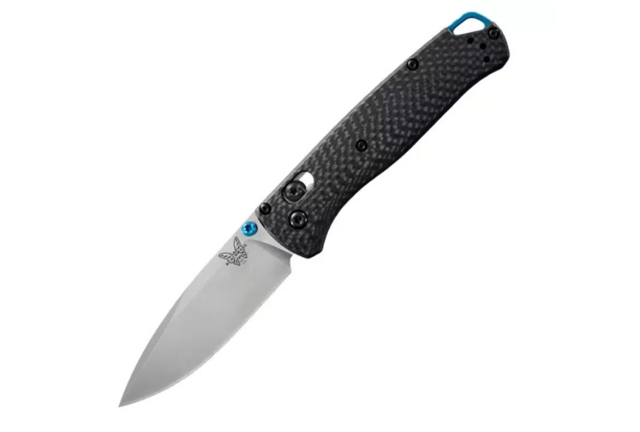 Туристический нож Benchmade Bugout 535 190 мм клинок 80 мм серый металлик черный карбон