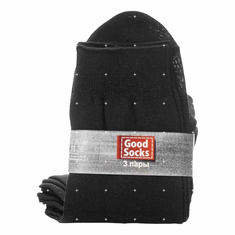 

Комплект носков мужских Good Socks белых 25, Белый