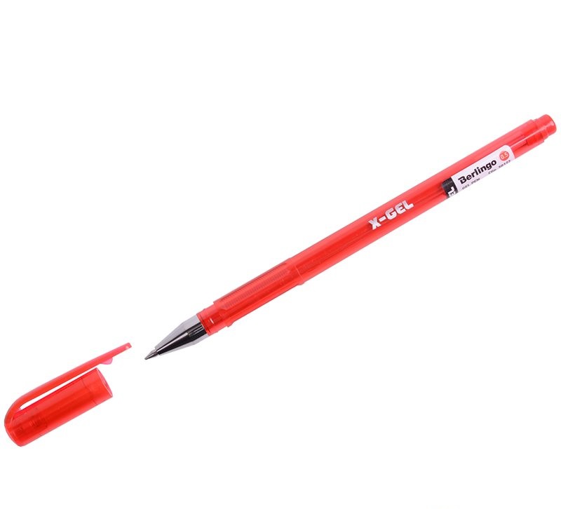 Ручка гелевая Berlingo X-Gel CGp_50122, красная, 0,5 мм, 1 шт.