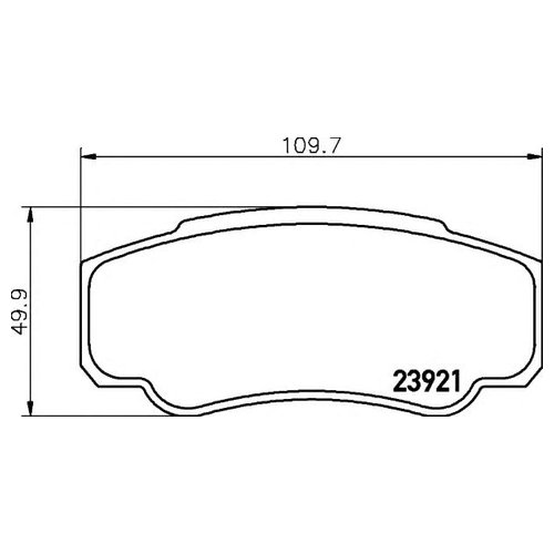 

Комплект тормозных колодок Hella 8db355010411
