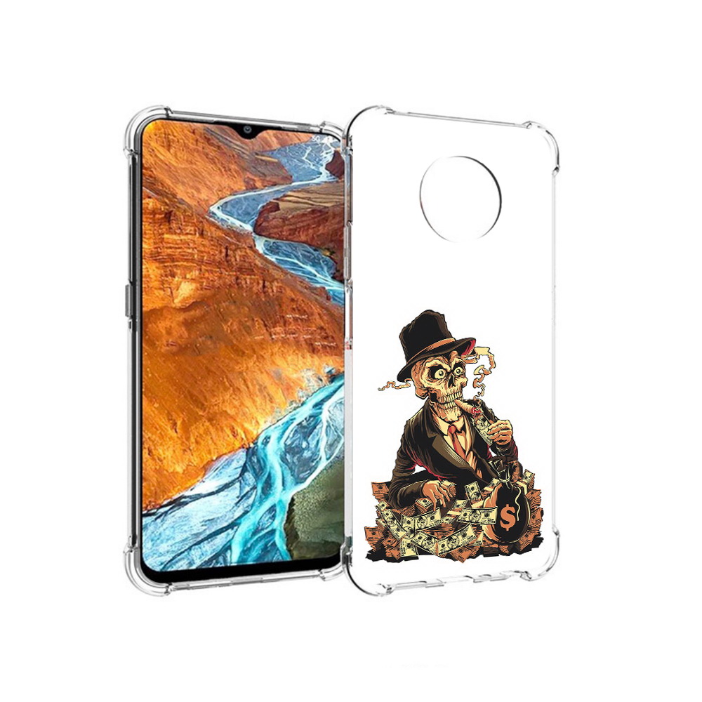 

Чехол MyPads Tocco для Nokia G300 нарисованный череп с сигаретой (PT224563.108.515), Прозрачный, Tocco