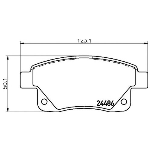 

Комплект задних тормозных колодок Hella 8db355012781 для Ford TRANSIT