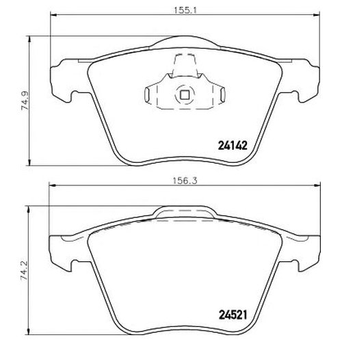 Тормозные колодки HELLA PAGID/BEHR 8db355013001 600005267781