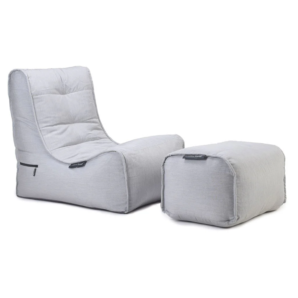 

Садовое кресло с оттоманкой Evolution Chaise - Maldives Grey (серый, оксфорд), Evolution Chaise