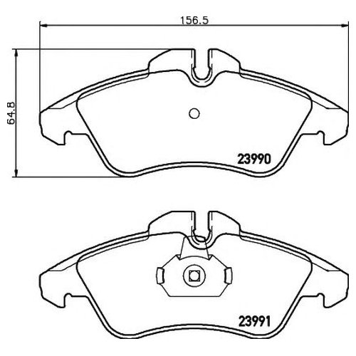 

Комплект тормозных колодок Hella 8DB355014481