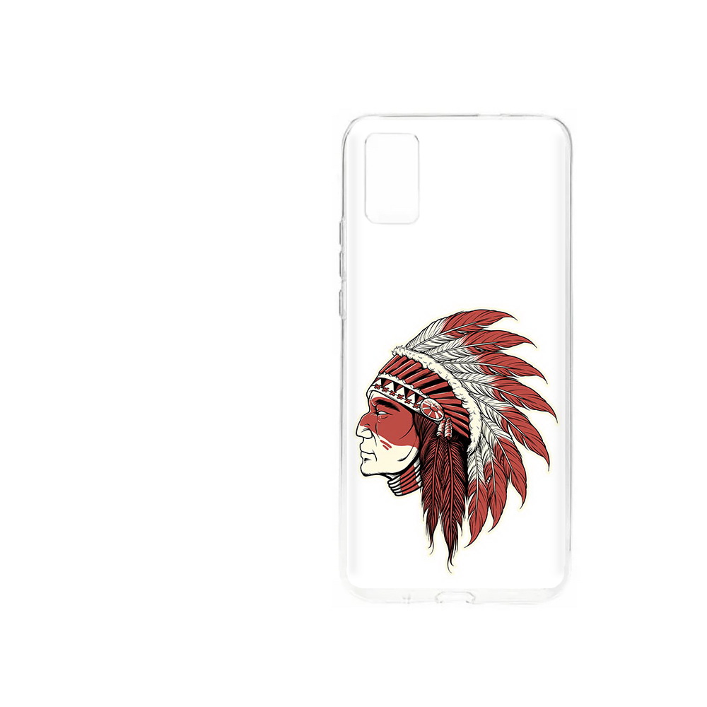 

Чехол MyPads Tocco для ZTE Blade A31 (2021) красный индеец (PT226942.465.411), Прозрачный, Tocco