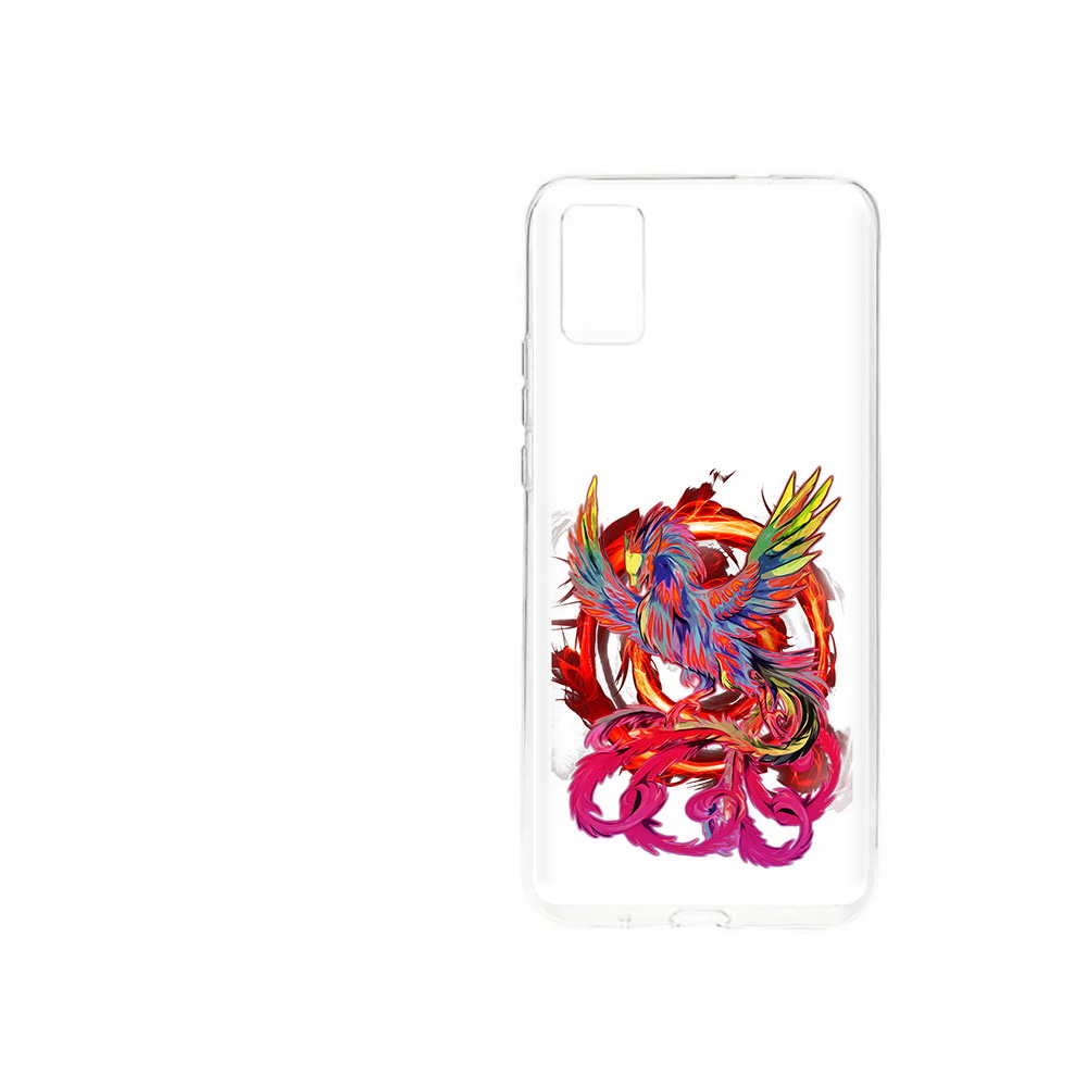 

Чехол MyPads Tocco для ZTE Blade A31 (2021) красочный феникс (PT226942.465.414), Прозрачный, Tocco