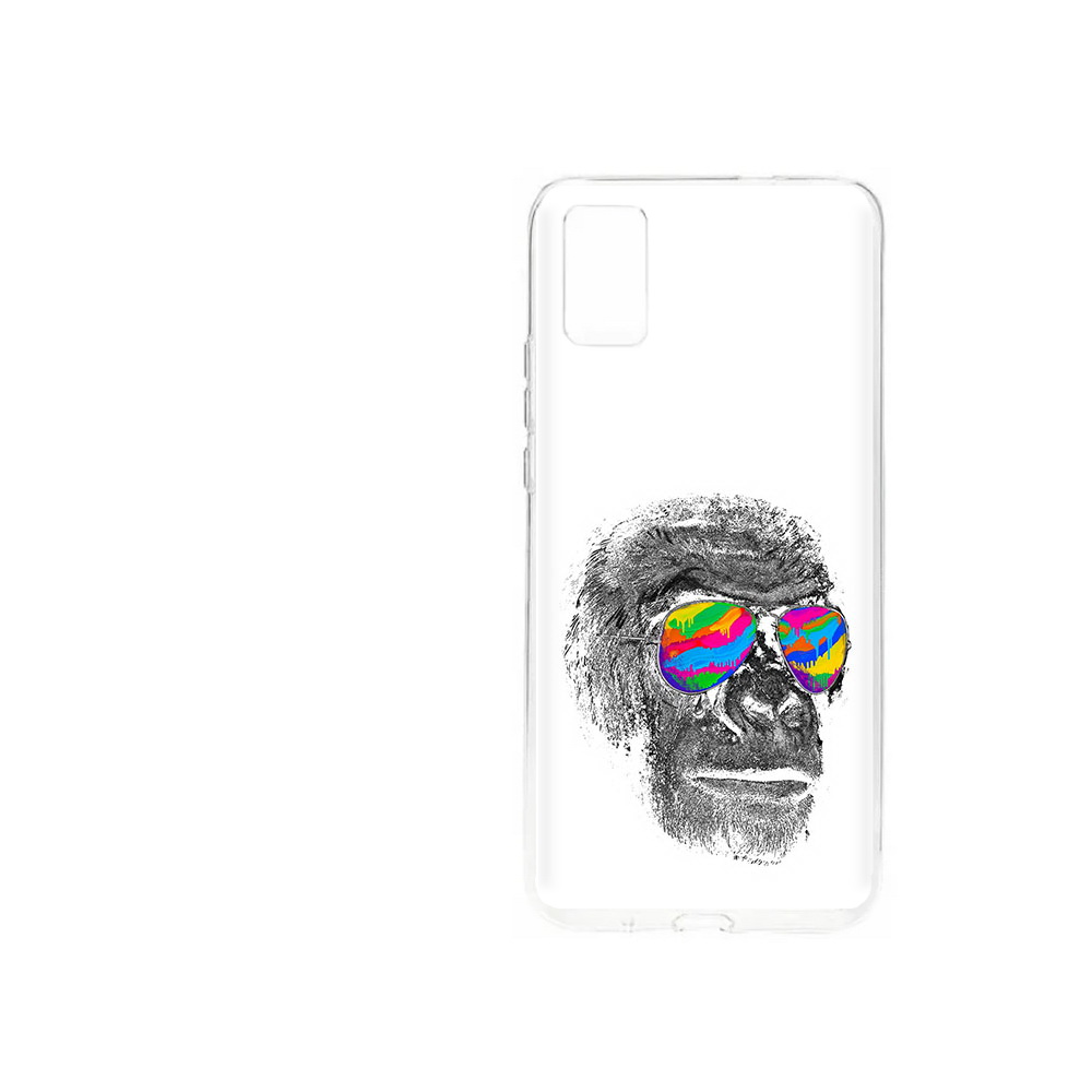 Чехол MyPads Tocco для ZTE Blade A31 (2021) крутая обезьяна в очках (PT226942.465.422)