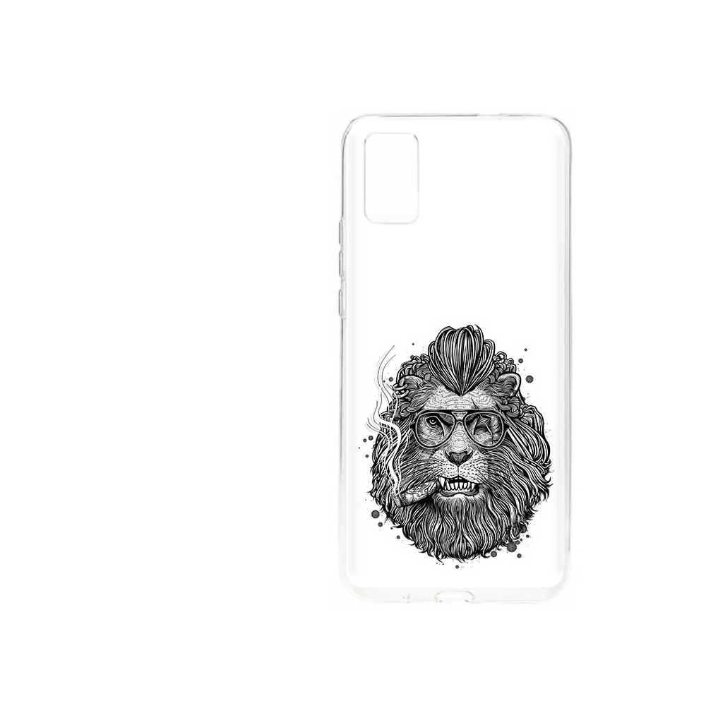 

Чехол MyPads Tocco для ZTE Blade A31 (2021) курящий лев (PT226942.465.432), Прозрачный, Tocco