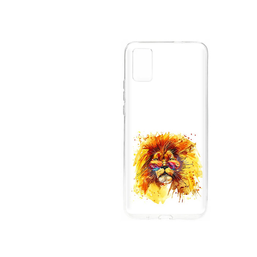 

Чехол MyPads Tocco для ZTE Blade A31 (2021) лев в очках (PT226942.465.436), Прозрачный, Tocco