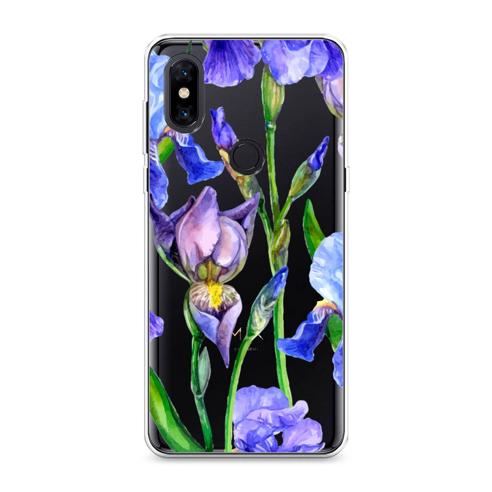 

Чехол Awog на Xiaomi Mi Mix 3 "Синие ирисы", Разноцветный, 34950-8