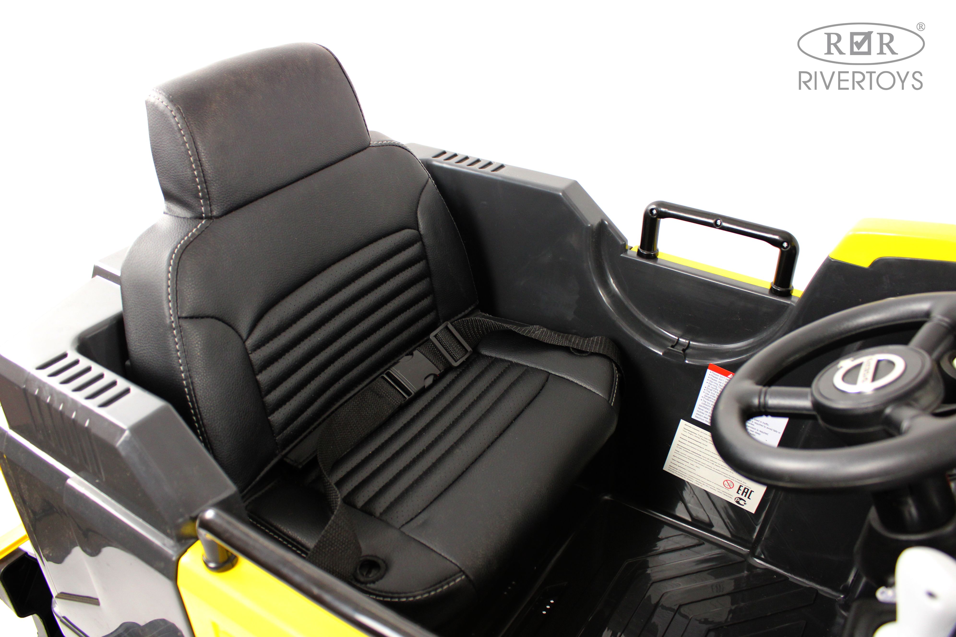 

RiverToys Детский электромобиль трактор Volvo (Y444YY) желтый