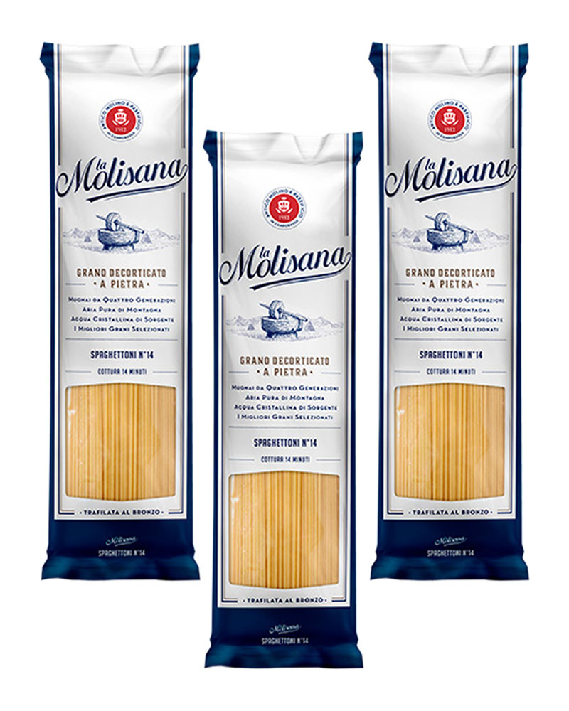 

Спагетти La Molisana SPAGHETTONE из твердых сортов пшеницы 500гр. - 3 шт.