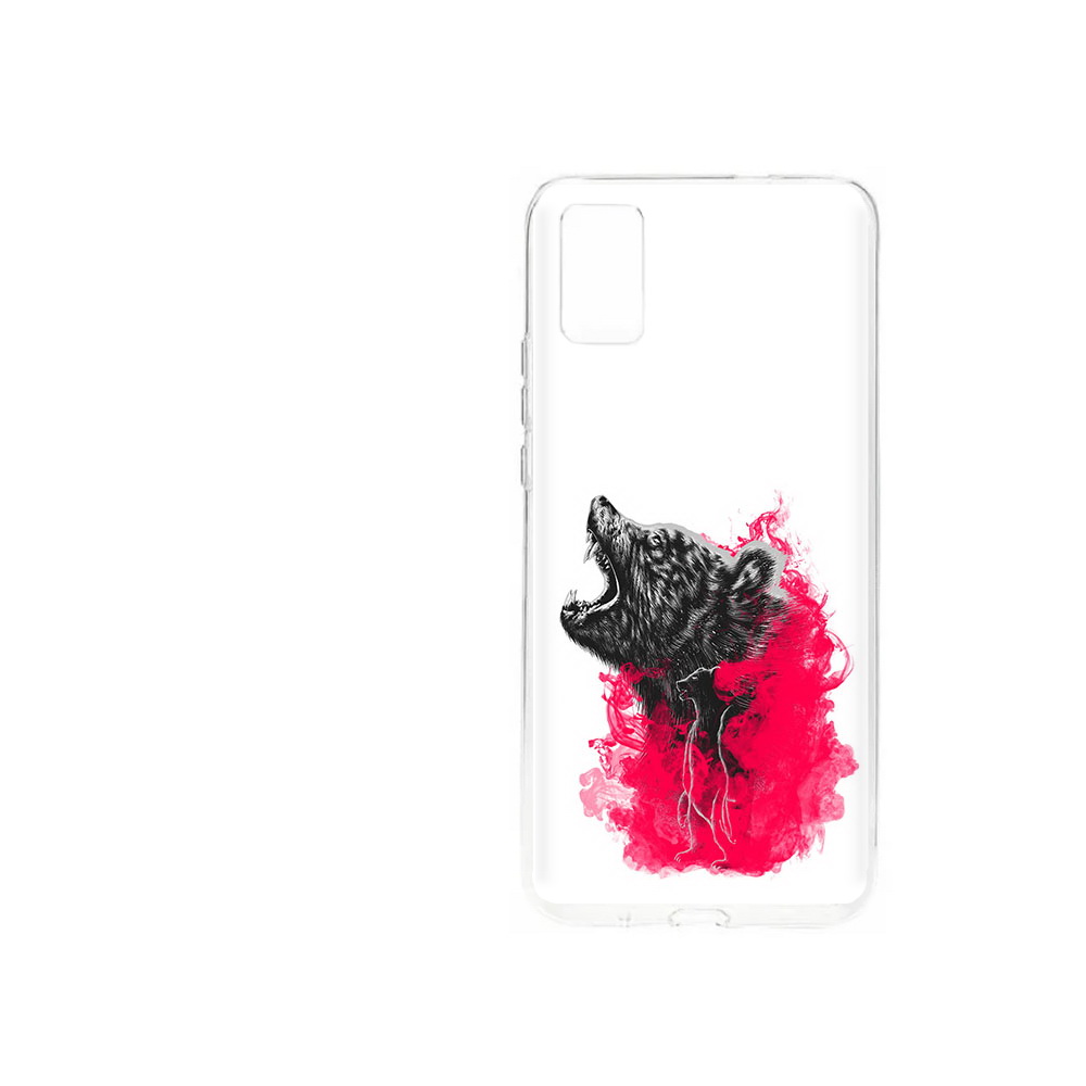 Чехол MyPads Tocco для ZTE Blade A31 (2021) медведь в дымке (PT226942.465.463)