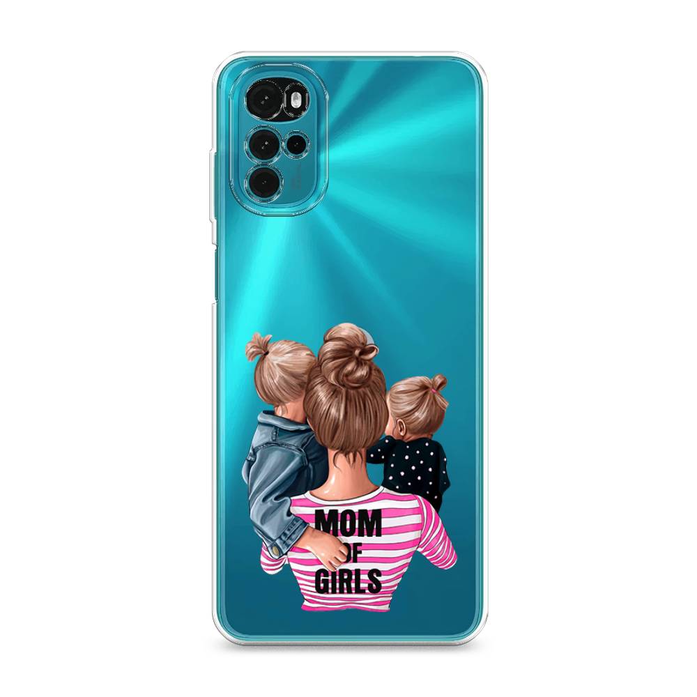 

Чехол Awog на Motorola Moto G22 "Mom of Girls", Разноцветный, 243150-6