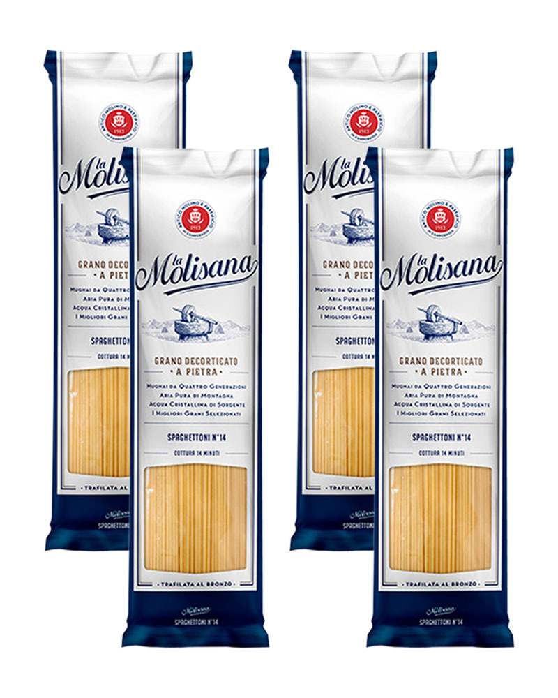 

Спагетти La Molisana SPAGHETTONE из твердых сортов пшеницы 500гр. - 4 шт.