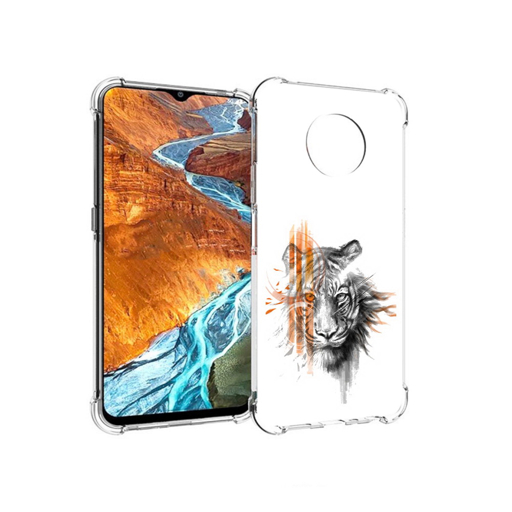 

Чехол MyPads Tocco для Nokia G300 огненный тигр (PT224563.108.526), Прозрачный, Tocco