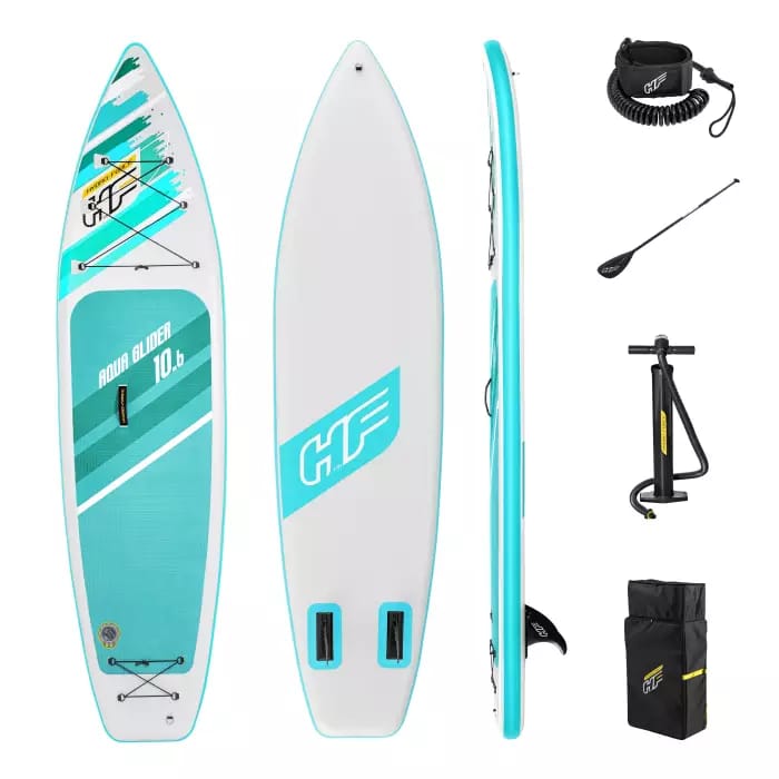 фото Sup-доска bestway aqua glider 10,5' 320x79x12см, насос, весло, лиш, сумка, до 110кг