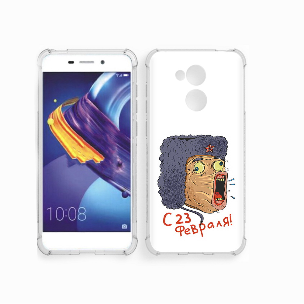 

Чехол MyPads Tocco для Huawei 6C Pro 23 февраля смешная эмоция (PT88459.60.15), Прозрачный, Tocco