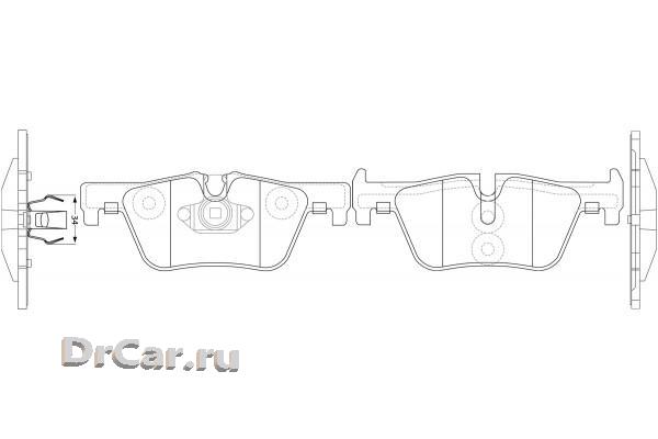 

Колодки Тормозные [Rr] Bmw 1S 2011- / 3S 2011- Sb Nagamochi