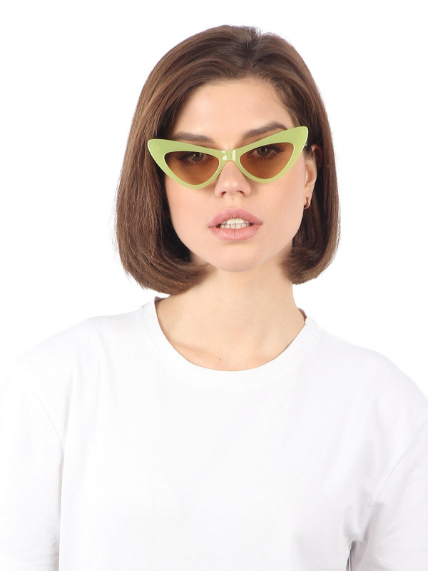 

Солнцезащитные очки женские Pretty Mania DD055 бежевые, DD055