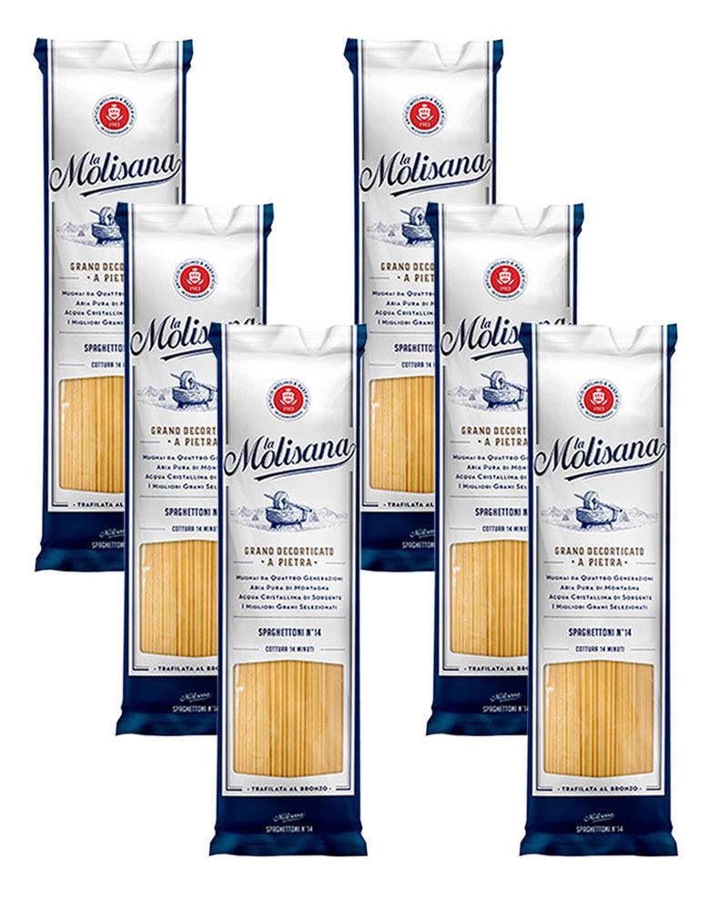 

Спагетти La Molisana SPAGHETTONE из твердых сортов пшеницы 500гр. - 6 шт.