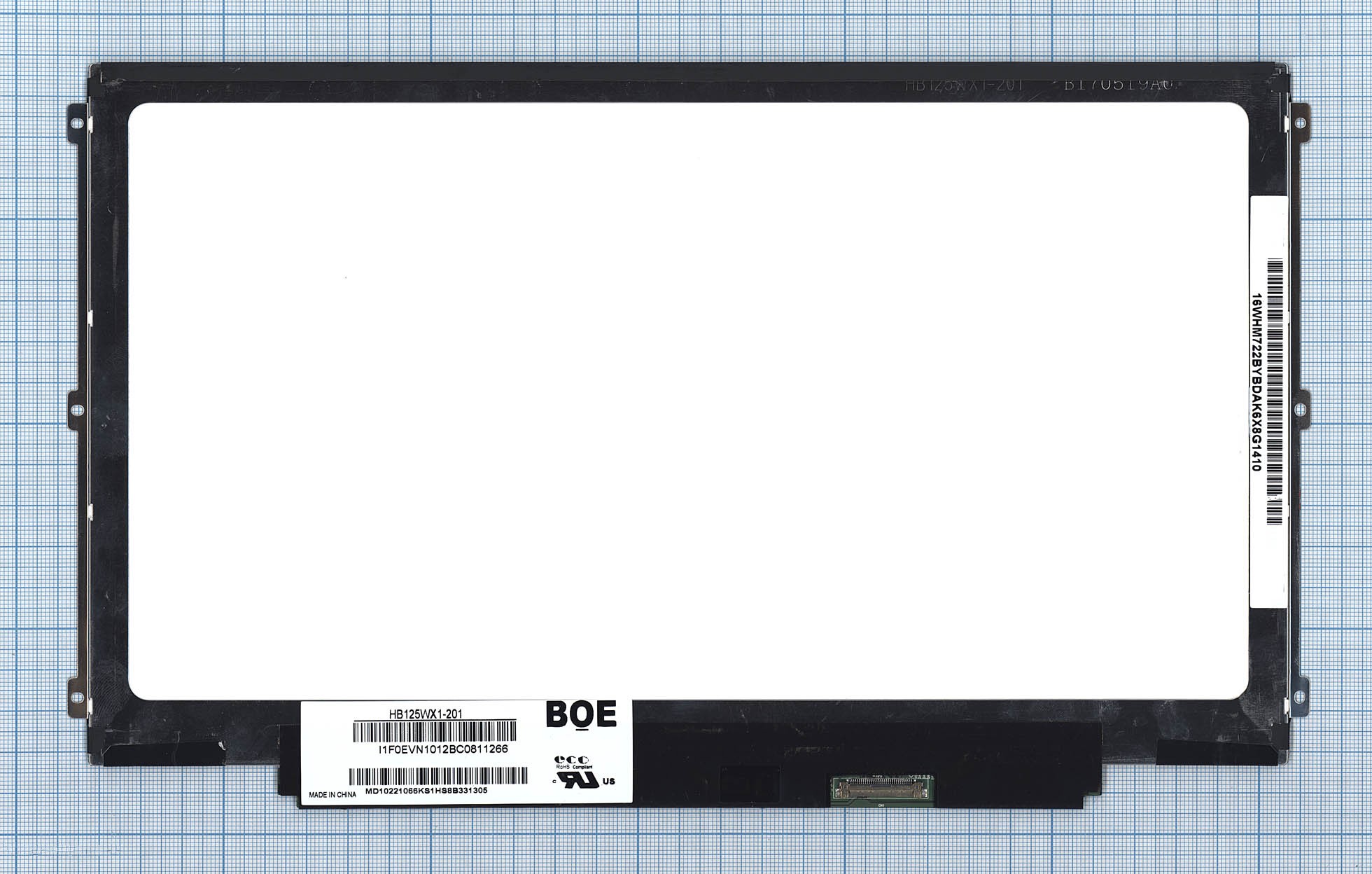 

Матрица ОЕМ для ноутбука HB125WX1-201, совместимая с p/n: HB125WX1-201