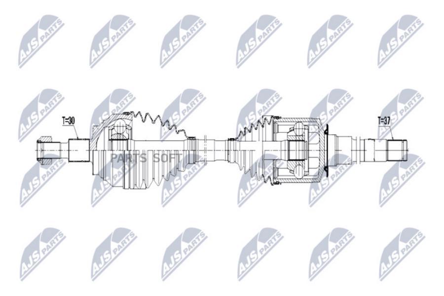 

Полуось Mercedes Gl X164 06- /Правый,Front/ Npwme056 NTY арт. NPWME056