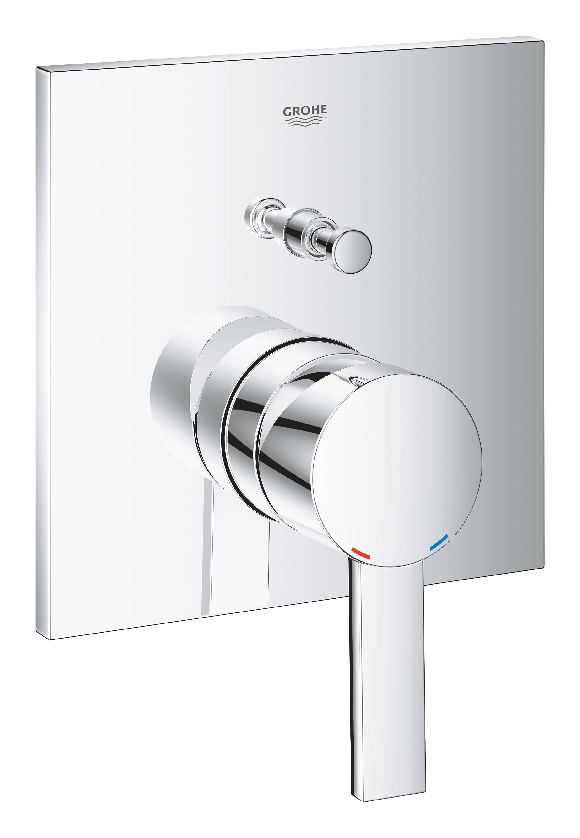 

Смеситель однорычажный для ванны GROHE Allure, квадратная розетка (24070000), Allure