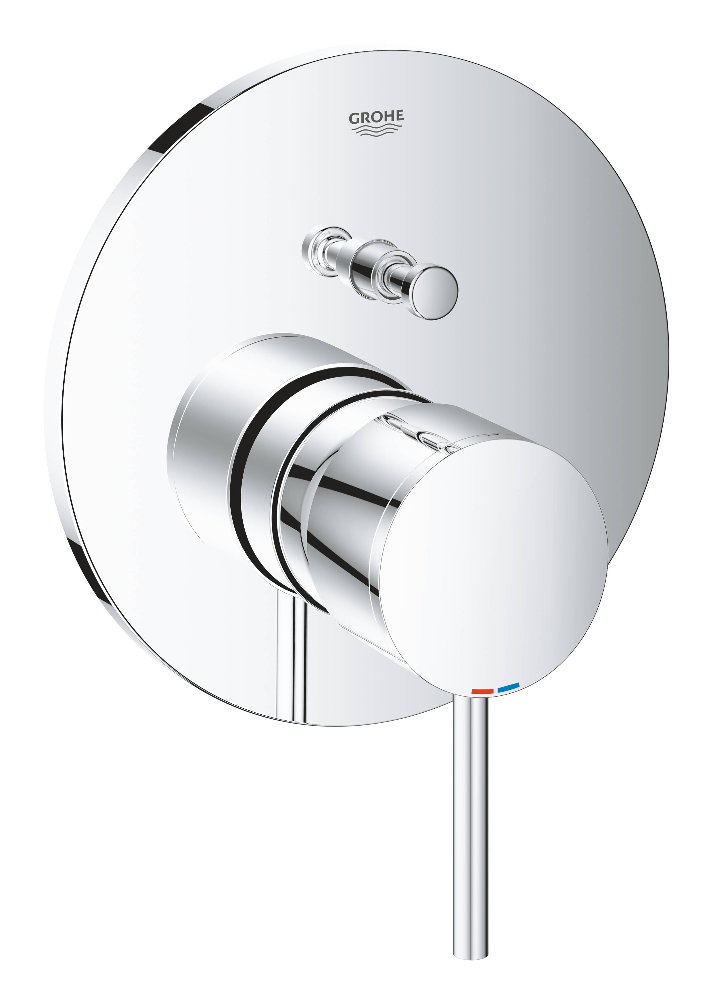 

Смеситель однорычажный для ванны GROHE Atrio New, круглая розетка (24066003), Серебристый, Atrio New