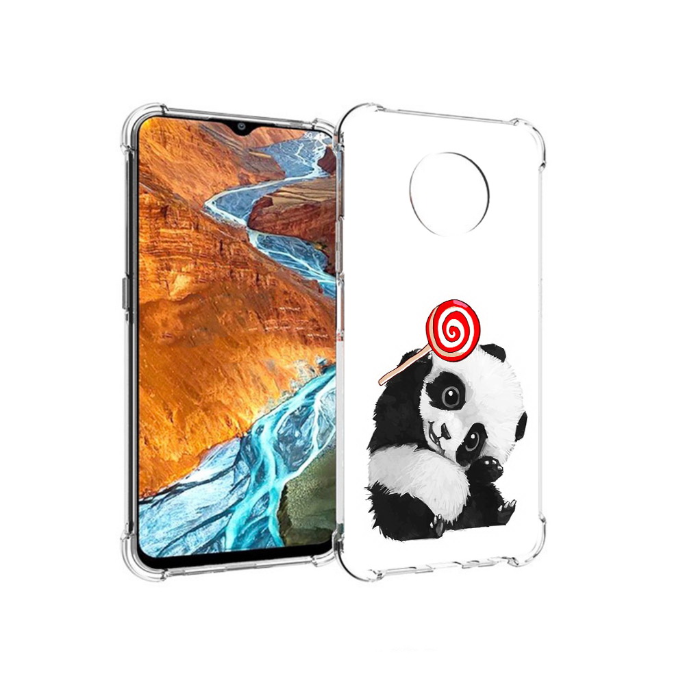 

Чехол MyPads Tocco для Nokia G300 панда с леденцом (PT224563.108.534), Прозрачный, Tocco