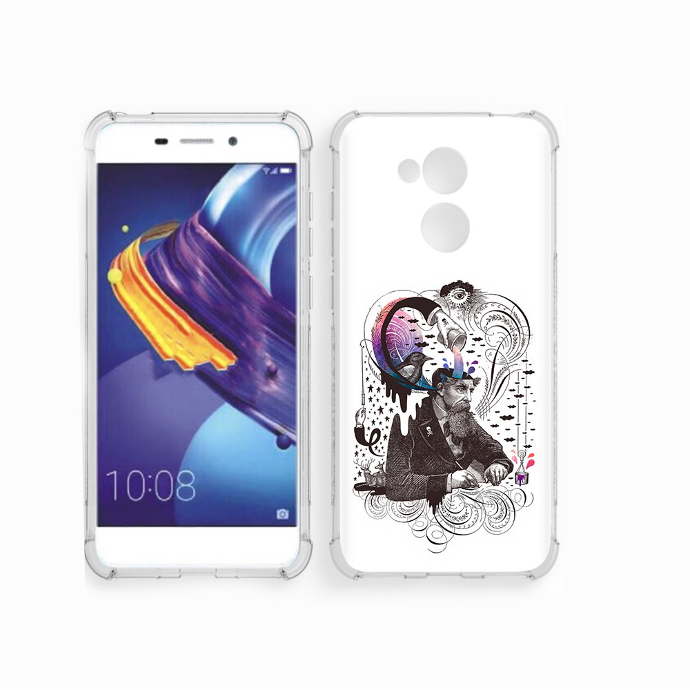 

Чехол MyPads Tocco для Huawei 6C Pro абстракция думающий мужчина (PT88459.60.210), Прозрачный, Tocco