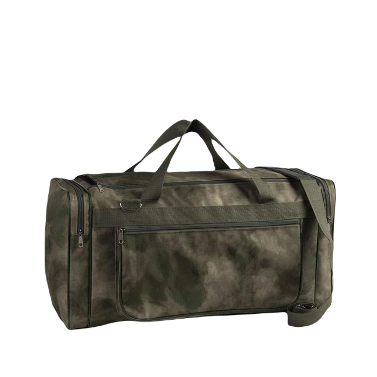 Дорожная сумка мужская Р00002456, камуфляж, зелёный ЗФТС. Цвет: зеленый