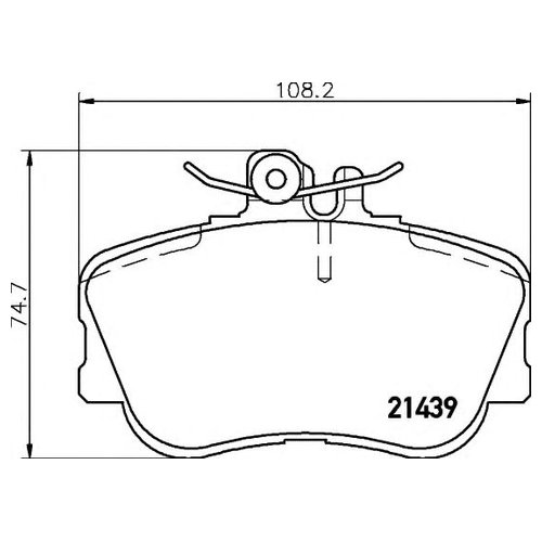 

Комплект передних тормозных колодок Hella 8DB355018041 для Mercedes C-CLASS S202,W202