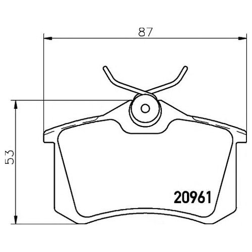 

Тормозные колодки HELLA PAGID/BEHR 8DB355018111