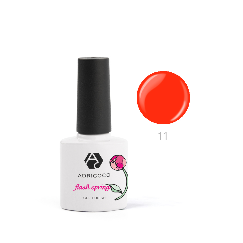 

Гель-лак ADRICOCO Flash Spring №11 Пылающий закат (8 мл.)