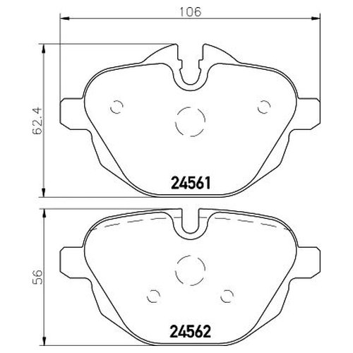 

Комплект задних тормозных колодок Mintex MDB2948