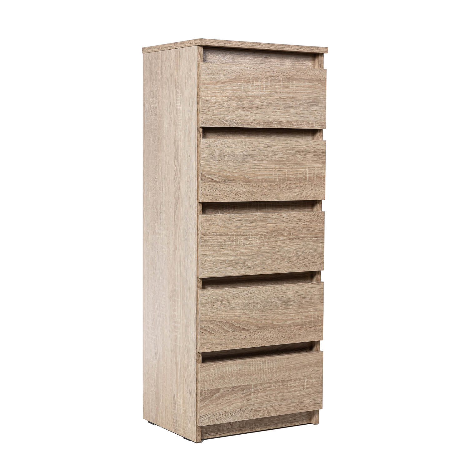 Комод ТОП-Мебель, Фрея 5 ящиков 105х40х33см дуб сонома