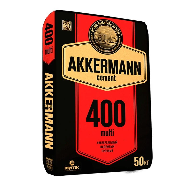 

Портландцемент ПЦ-400 Д20 (ЦЕМ II/A-И 32,5Н) 1уп=50кг Akkermann/Горнозаводск *1/30