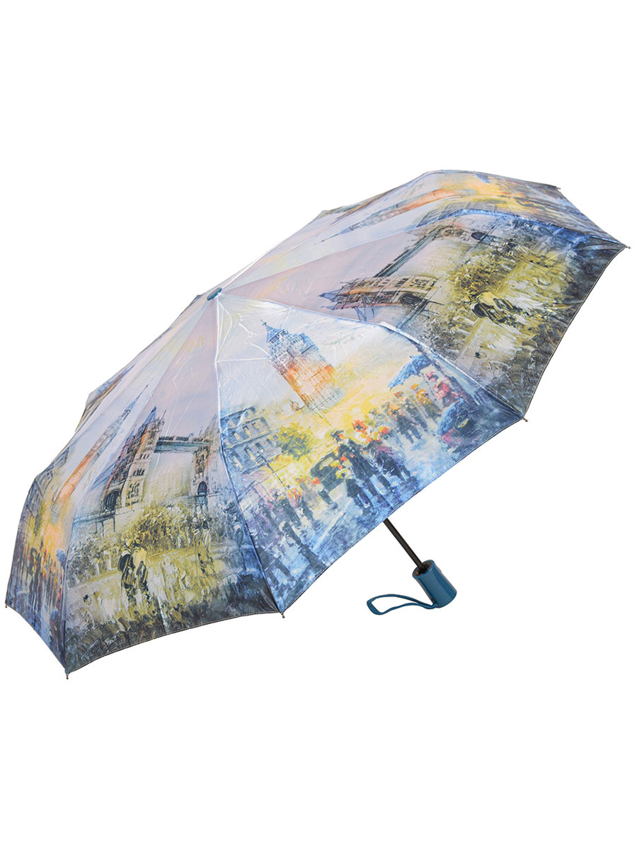 

Зонт складной женский автоматический Rain Lucky 859-LCS зеленый, 859-LCS