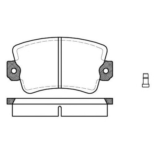 

Комплект передних тормозных колодок Remsa 006102 для Renault 20, Trafic