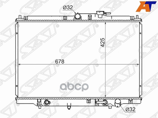 

SAT ST-10-0045 Радиатор HONDA ODYSSEY/SHUTTLE 95-99 1шт
