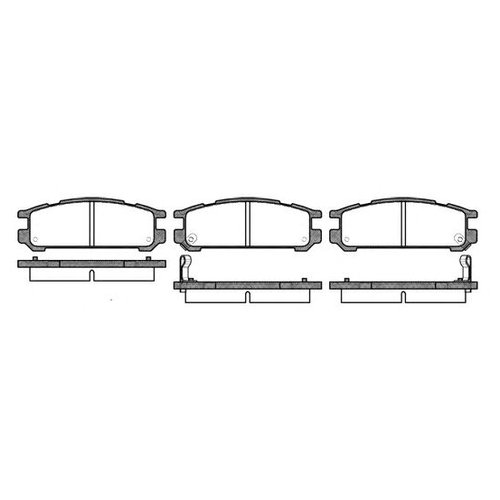

Комплект задних тормозных колодок Remsa 034202 для Subaru Impreza, Legacy I,II,III, SVX