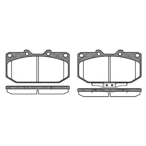 

Комплект передних тормозных колодок Remsa 034802 для Nissan 300ZX; Subaru Impreza