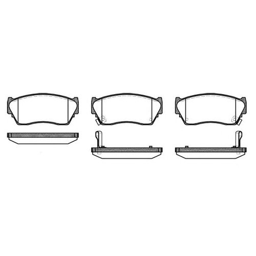 

Комплект передних тормозных колодок Remsa 036402 для Nissan 100NX, Sunny II,III