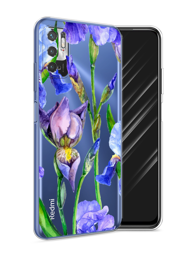 

Чехол Awog на Xiaomi Redmi Note 10T/Note 10 5G/M3 Pro "Синие ирисы", Разноцветный, 310850-8