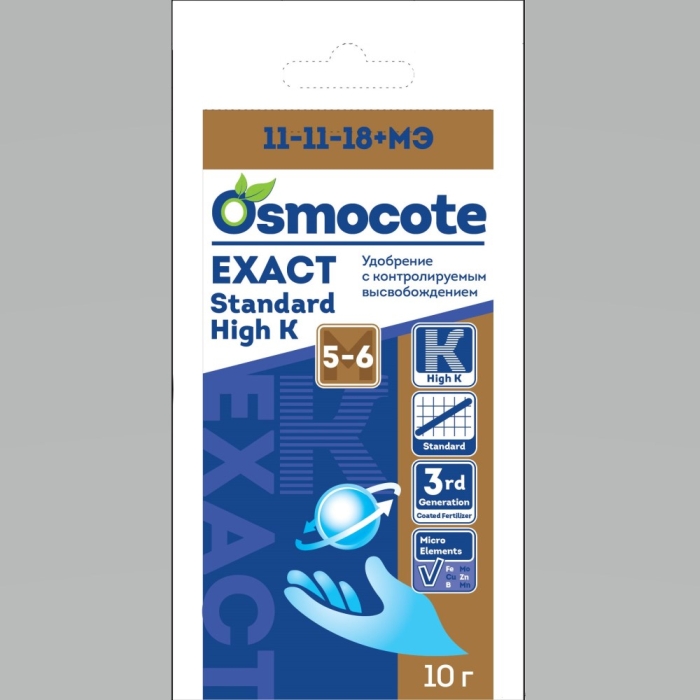 

Удобрение Осмокот Экзакт Стандарт Хай (Osmocote Exact Standard High) K 5-6 мес, 10г